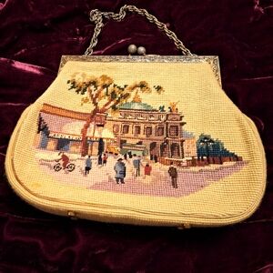 Vintage Needle Point Purse